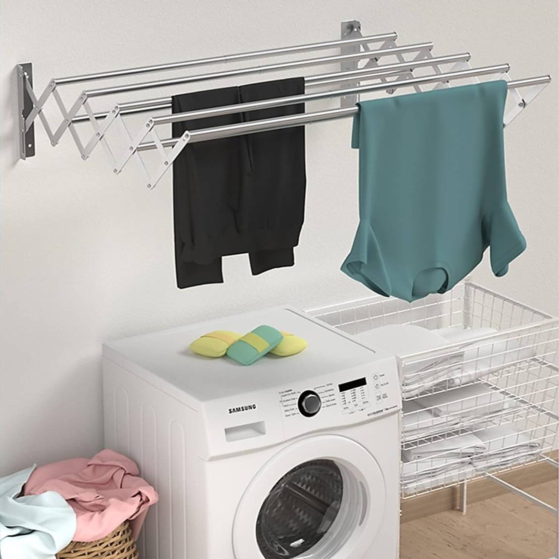 Giàn phơi đồ inox xếp gọn tiện lợi giá rẻ tại Bình Dương